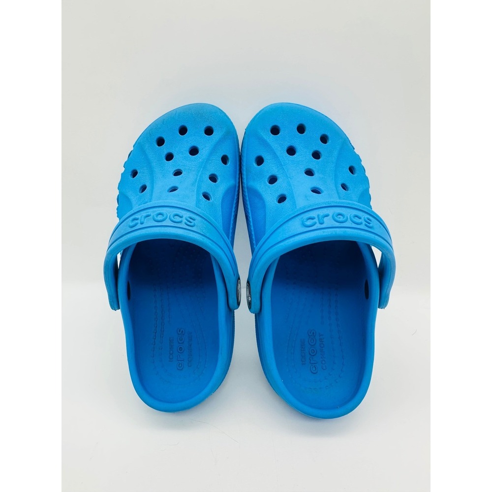 Crocs Baya Clog Blue Kids Size C12 Slip On Water Shoes Sandals 10190